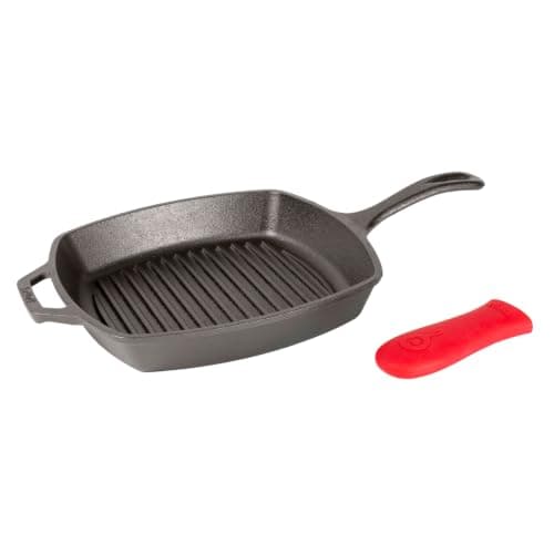 Lodge Lodge Square Cast Iron Grill Pan, 10.5"