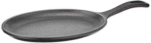 Lodge Lodge Oval Cast Iron Serving Griddle (Fajita Pan), 10 x 7.5"