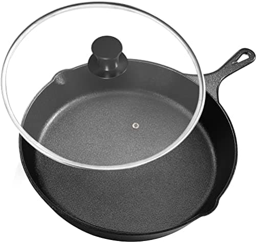 Utopia Kitchen Utopia Kitchen 8" Cast Iron Skillet with Lid