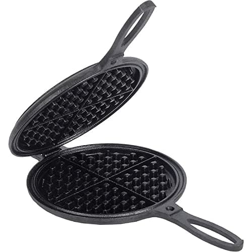 Lehman's Lehman's Two-Piece Cast Iron Waffle Maker (7")