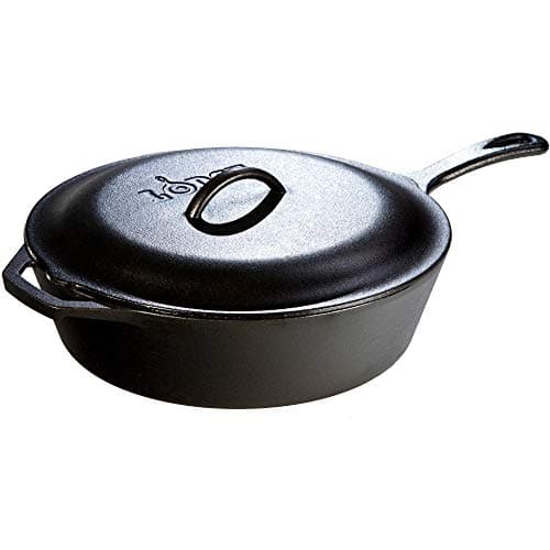 Lodge Lodge 5 qt Cast Iron Covered Deep Skillet