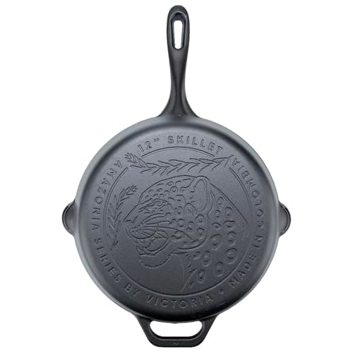 Victoria Victoria 12" Pre-Seasoned Cast Iron Skillet