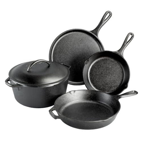 Lodge Lodge 5-Piece Cast Iron Set (Skillets, Griddle & Dutch Oven)