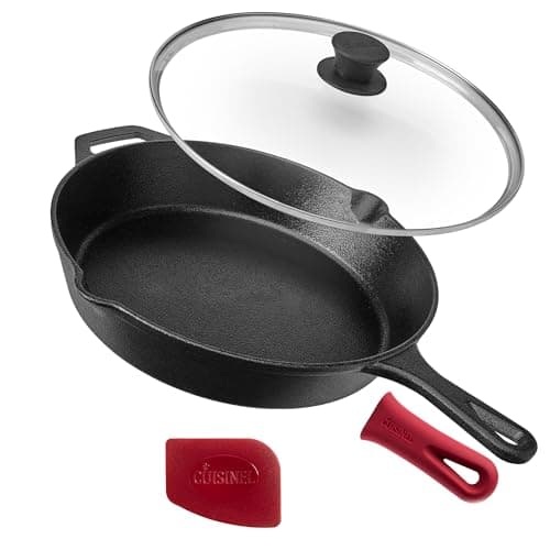 Cuisinel Cuisinel 12" Cast Iron Skillet with Lid