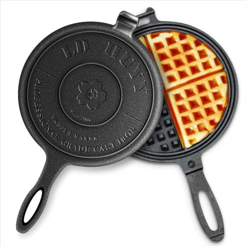 Unbranded 8" Thickened Cast Iron Waffle Maker (Stovetop)