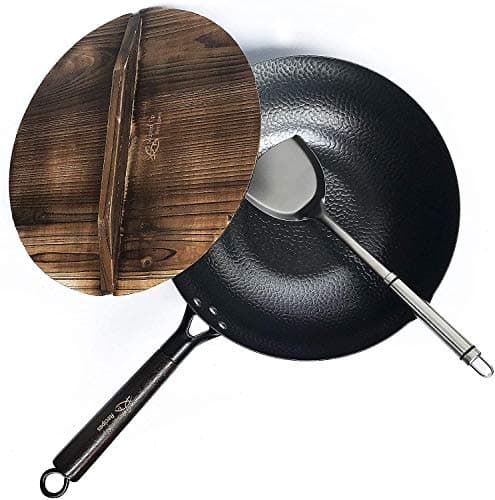 Souped Up Recipes Souped Up Recipes 12.5" Carbon Steel Wok (Flat Bottom)